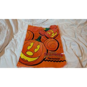 Vintage Plastic Tokyo Disneyland Halloween Gift Souvenir Shop Plastic Bag